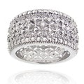 DB Designs Rhodium-plated 1/4ct TDW Diamond Band