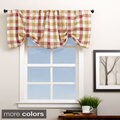 Plymouth Plaid 21-inch Valance with Button Straps