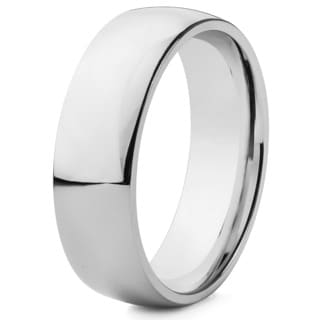Polished Stainless Steel 7mm Ring