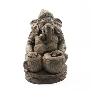 Stone Sitar Elephant Ganesha Statue (Indonesia)