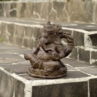 @@@ > Small Stone Elephant Ganesha Statue (Indonesia)