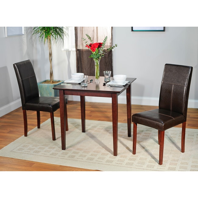 Simple Living Bettega Parson 3piece Dining Set  Overstock Shopping 