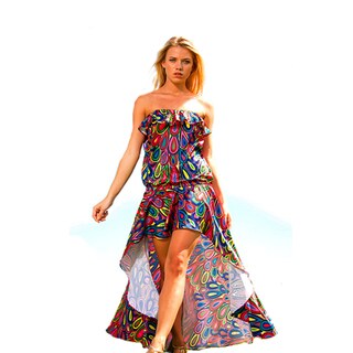 Rachel Lym 'Lola' Strapless Cascade Swim Cover