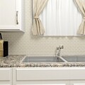 SomerTile Victorian Subway 1x2-in Matte Biscuit Porcelain Mosaic Tile (Pack of 10) 11.75x11.75-in