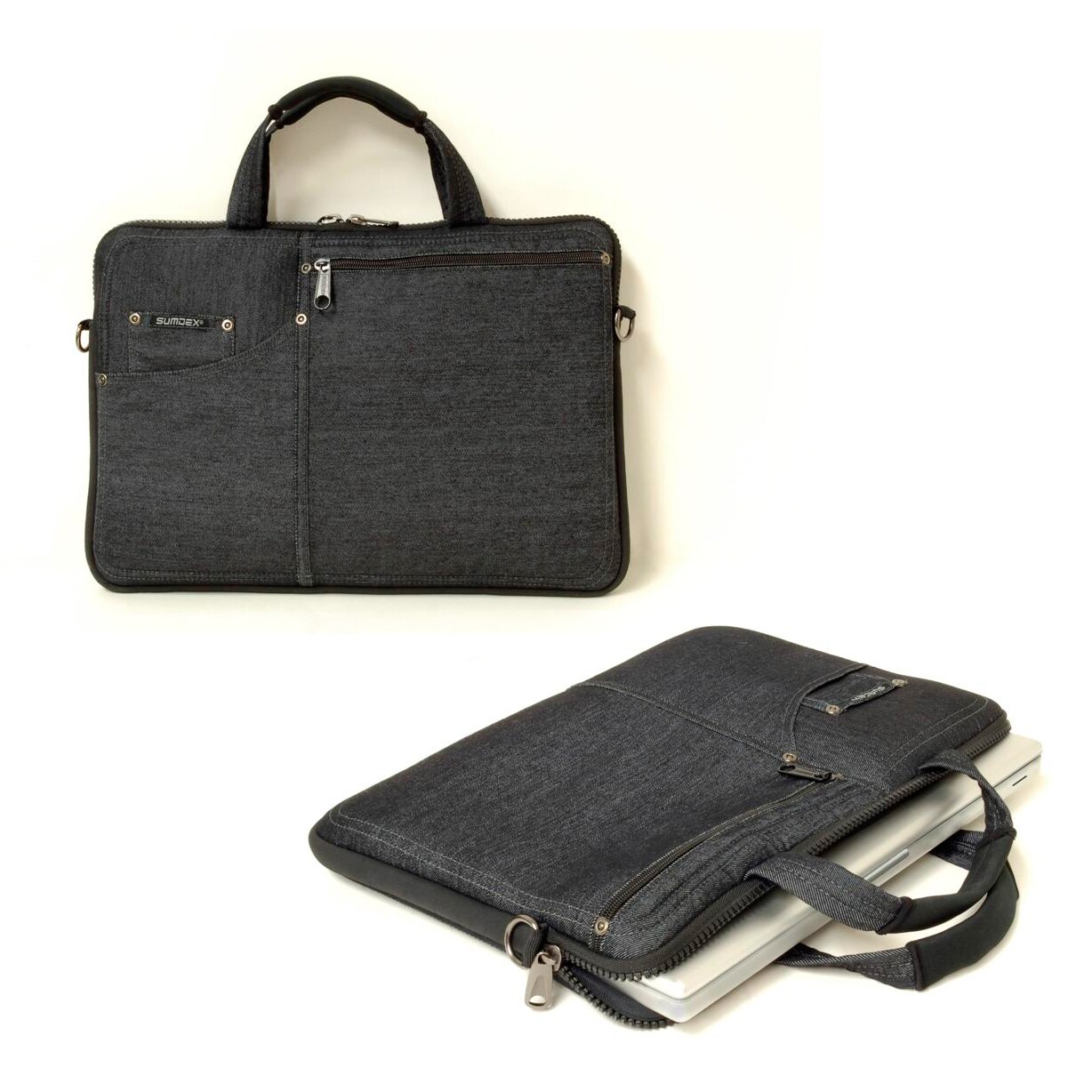 Sumdex DNN005 15inch Slim Briefcase for Macbook Pro, Laptops, iPad 2