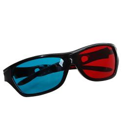 INSTEN Red/ Blue Plastic Three-dimensional Eyeglasses with Black Frame