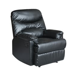 See Reviews Tucker Black Bonded-leather Recliner