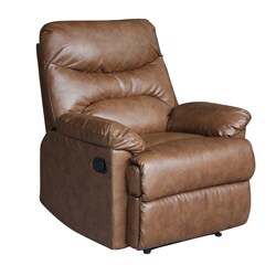 Buy Cheap Tucker Tan Bonded Leather Recliner