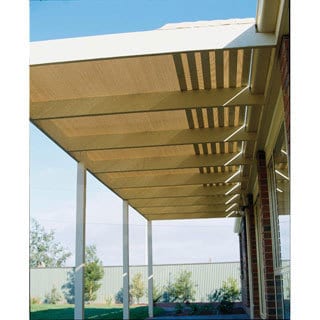 Gale Pacific 302245 Coolaroo 6' x 15' Extra Heavy Shadecloth Roll - Wheat