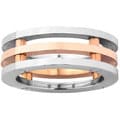 Stainless Steel Men's 3-piece Wedding Band