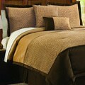Lush Decor Taupe 4-Piece Animal Plush Comforter Set