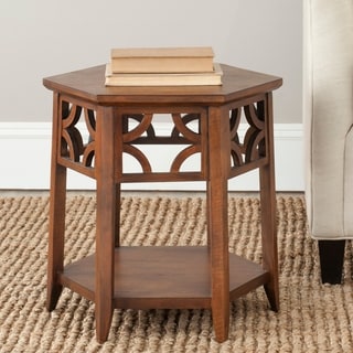 Bali Resorts Brown Hexagon End Table