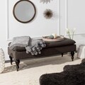 Safavieh Mansfield Grey Pinstripe Pillowtop Ottoman