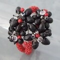 Gemstone Stone Floral Bouquet Cuff (Thailand)