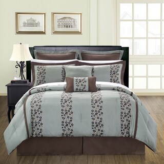 EverRouge Pebbles 12-piece California King-size Bed in a Bag with Sheet Set