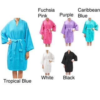 Leisureland Women's Waffle Weave Spa Robe
