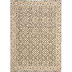 Find Shop Safavieh Brown/ Cream Indoor Outdoor Rug (8' x 11'2)
