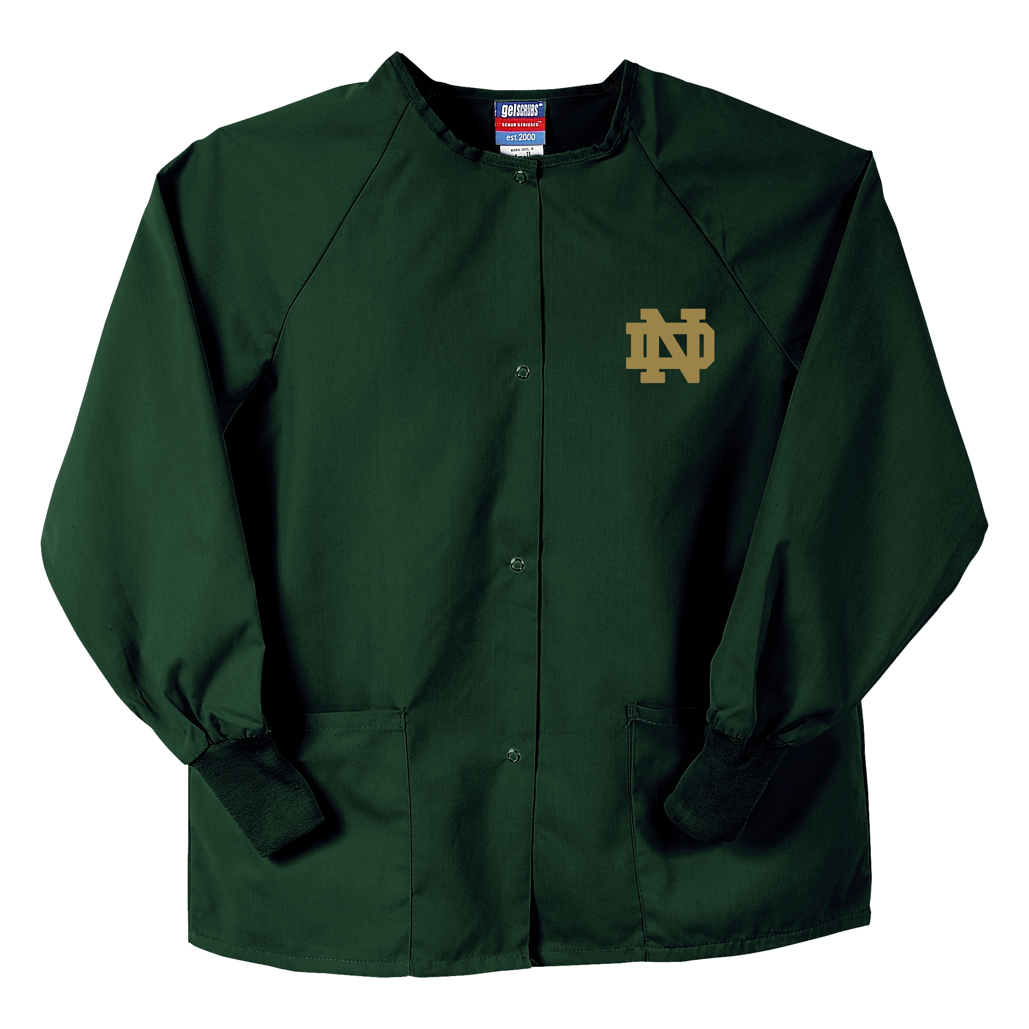 Gelscrubs Hunter Unisex NCAA Notre Dame Fighting Irish Nurse Jacket