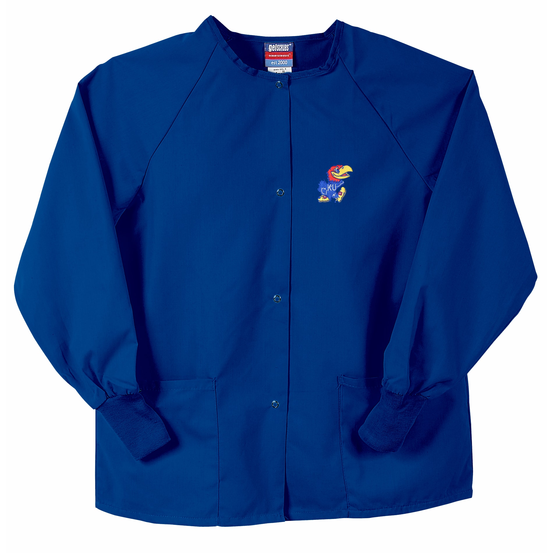 Gelscrubs Unisex Royal Kansas Jayhawks Nurse Jacket