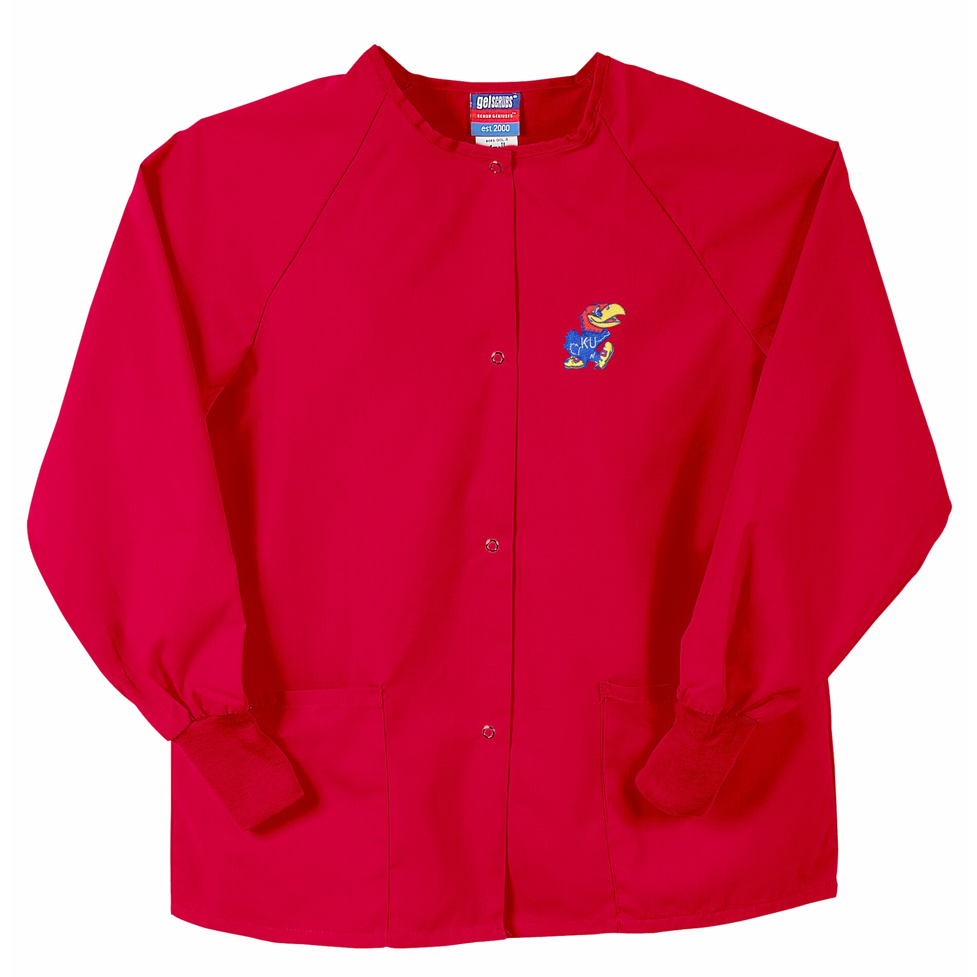 Gelscrubs Unisex Red Kansas Jayhawks Nurse Jacket