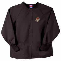 Gelscrubs Unisex Black NCAA Georgia Bulldogs Team Nurse Jacket