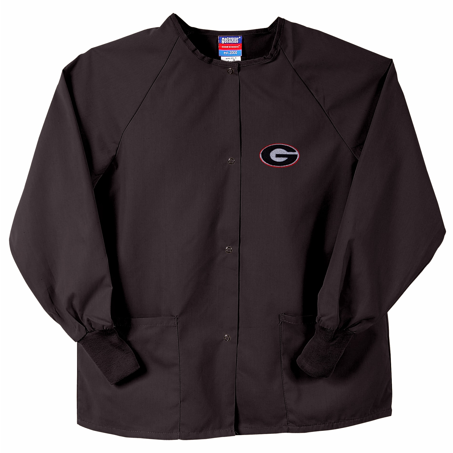 Gelscrubs Unisex Black Georgia Bulldogs Nurse Jacket