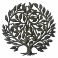 Recycled Steel Tree of Life 'Lover's Heart' Wall Art (Haiti)