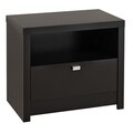 Valhalla Designer Series Black 1-Drawer Nightstand