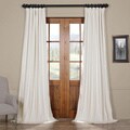 Signature Off White Velvet Blackout 96-Inch Curtain Panel