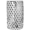 Chic Weaver Stainless Steel End Table