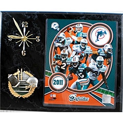 Miami Dolphins Collectible Photo Clock-Image