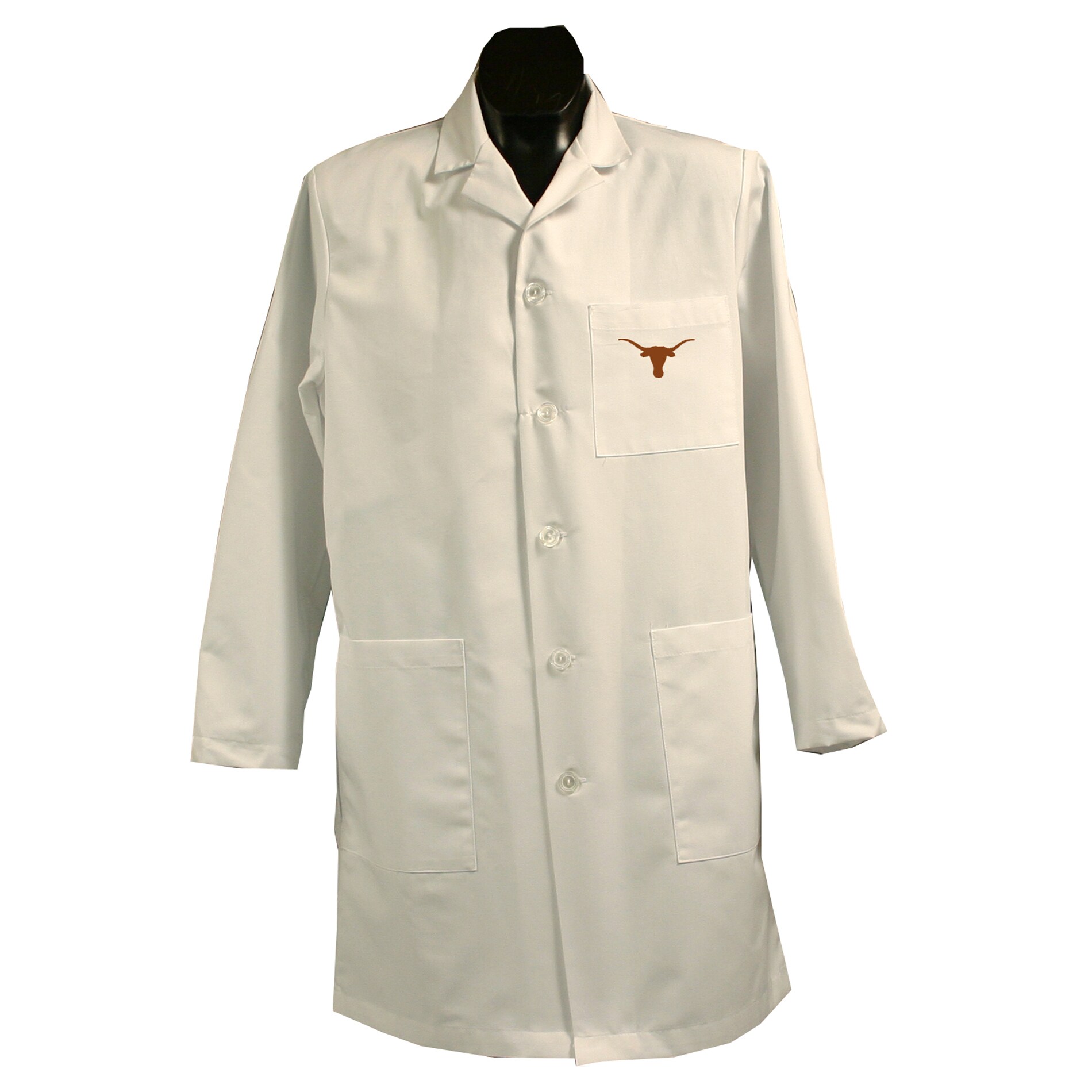 Gelscrubs Unisex NCAA Texas Longhorns Long Labcoat
