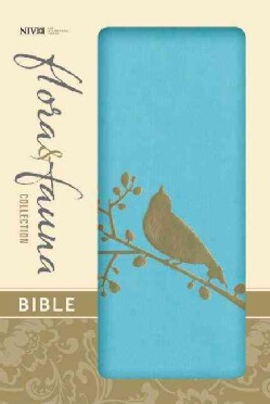 Holy Bible: New International Version, Turquoise / Gold Bird, Italian Duo-Tone, Thinline, Flora &amp; Fauna Collection (Paperback)