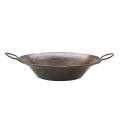 Round Miners Pan Vessel Hammered Copper Sink