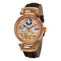 Stuhrling Original Men's Magistrate Rosetone Skeleton Automatic Watch