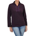 La Cera Women's Long Sleeve Half-zip Pullover Fleece Jacket