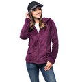 La Cera Women's Luxury Plush Heather Hooded Fleece Jacket