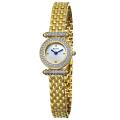 Bulova Women's 'Crystal' Goldplated Steel Quartz Watch