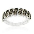 Sterling silver 1/4ct TDW Brown Diamond Ring