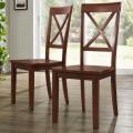 Cedar Hills Mahogany X-back Chairs (Set of 2)