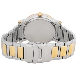 Akribos XXIV Men's Stainless Steel Swiss Day/ Date Diamond Watch