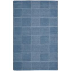 Hand-tufted Westport Blue Wool Rug (5' x 8')