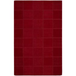 Hand-tufted Westport Red Wool Rug (5' x 8')