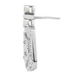 Sterling Silver 1/10ct TDW Diamond Drop Earrings (I-J, I2-I3)