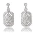 Sterling Silver 1/10ct TDW Diamond Drop Earrings (I-J, I2-I3)