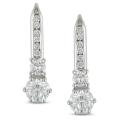 18k White Gold 2ct TDW Diamond Earrings (H-I, I1-I2)