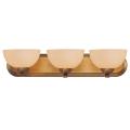 Savoy 3-light Warm Brass Bath Fixture