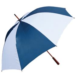 Jumbo Blue and White Golf Umbrellas (Case of 24)