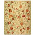 Hand-hooked Eden Ivory Wool Rug (6' x 9')