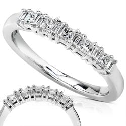 14k White Gold 1/4ct TDW Diamond Wedding Band